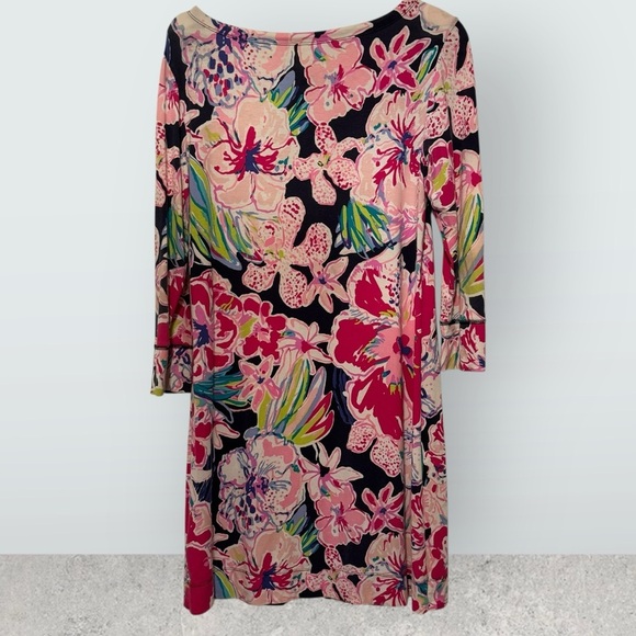 Lilly pulitzer Sophie dress upf 50+ tipping point long sleeve floral M - Picture 3 of 9